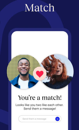 Интерфейс Match Dating: Chat, Date, Meet