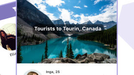 Интерфейс TourBar - Chat, Meet & Travel