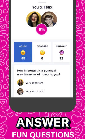 Интерфейс OkCupid - Dating App